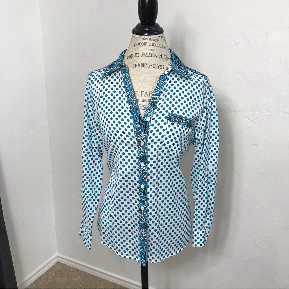Style & Co Button Down Top